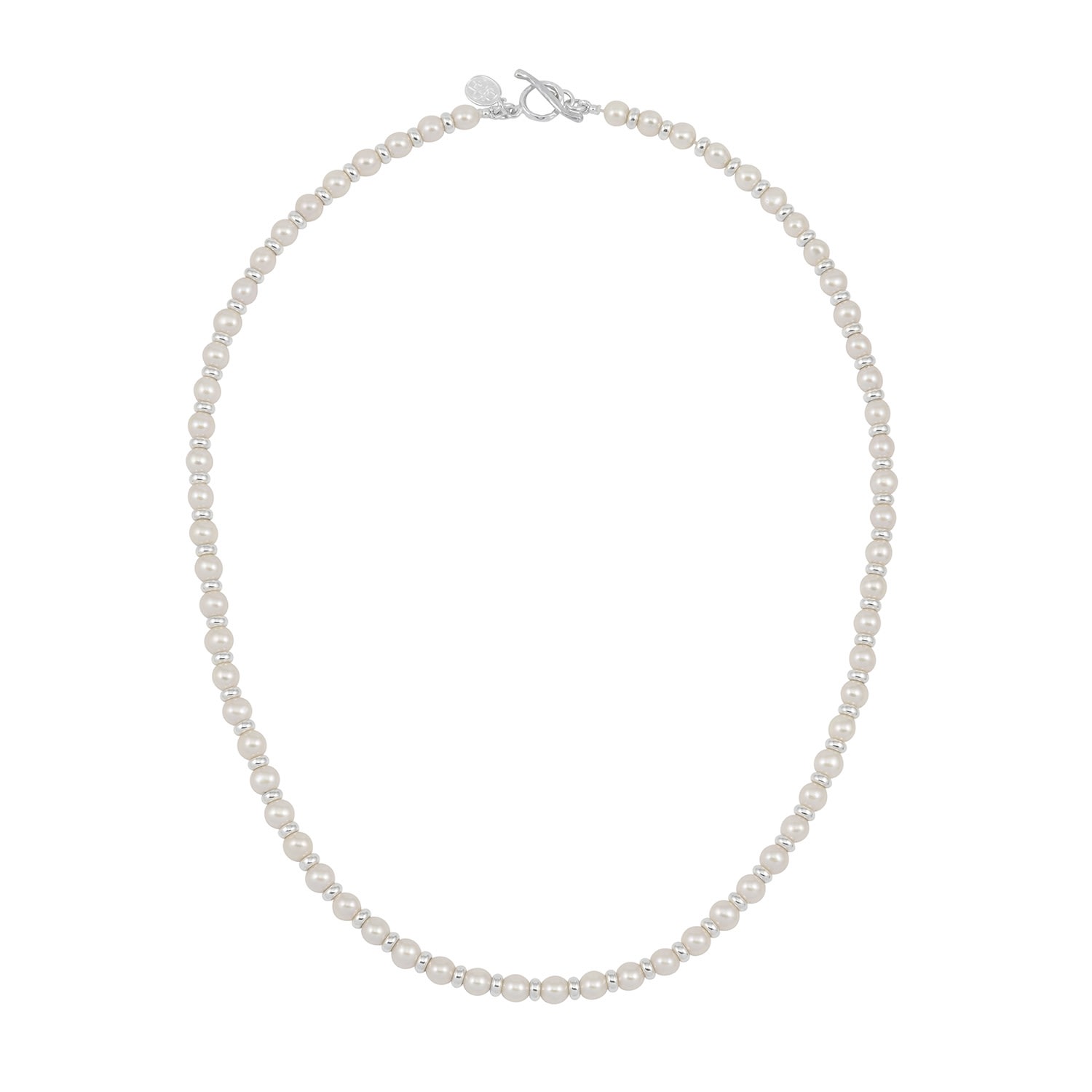 Men’s White Pearls Halo Necklace Dower & Hall