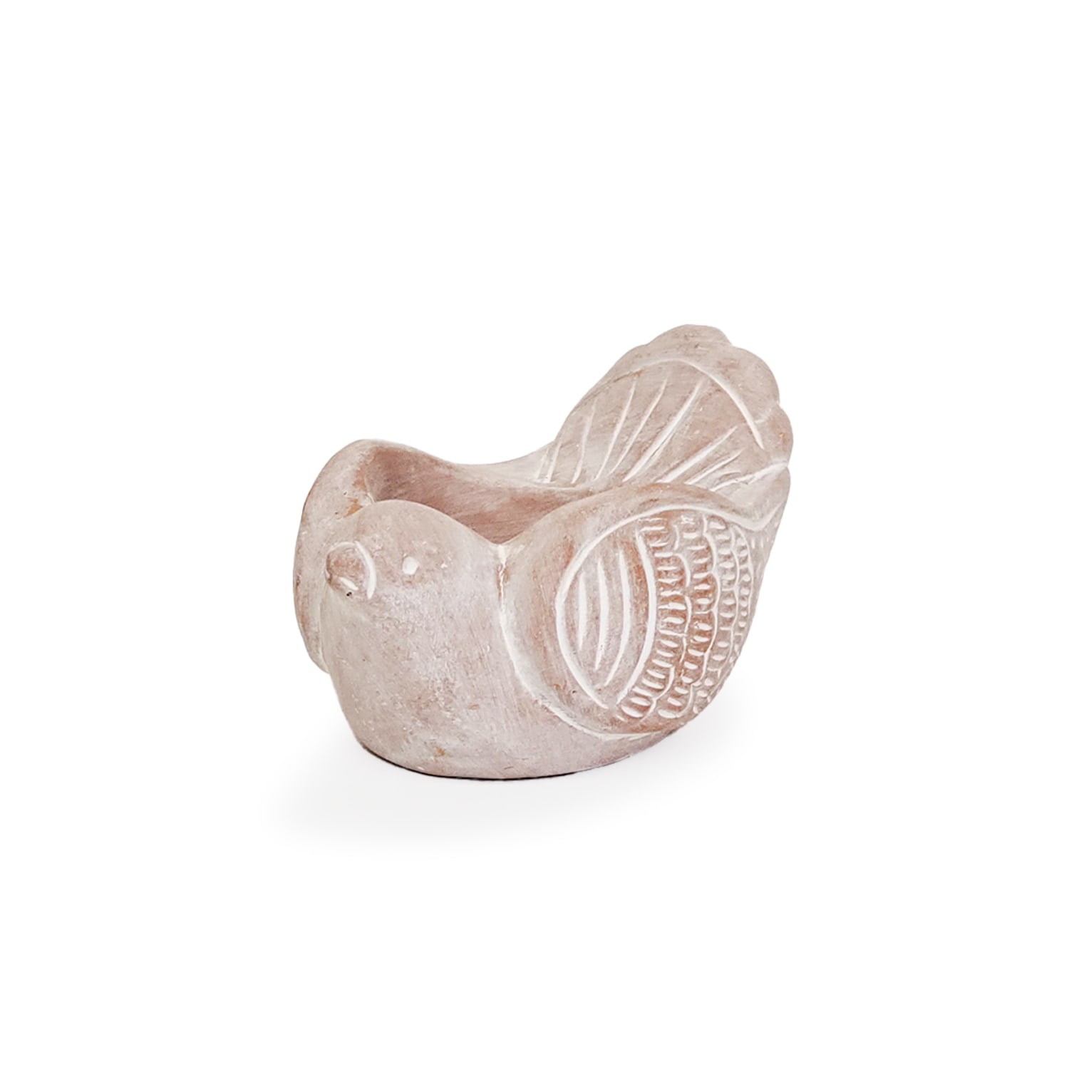 Neutrals Terracotta Tea Light Candle Holder - Bird Korissa