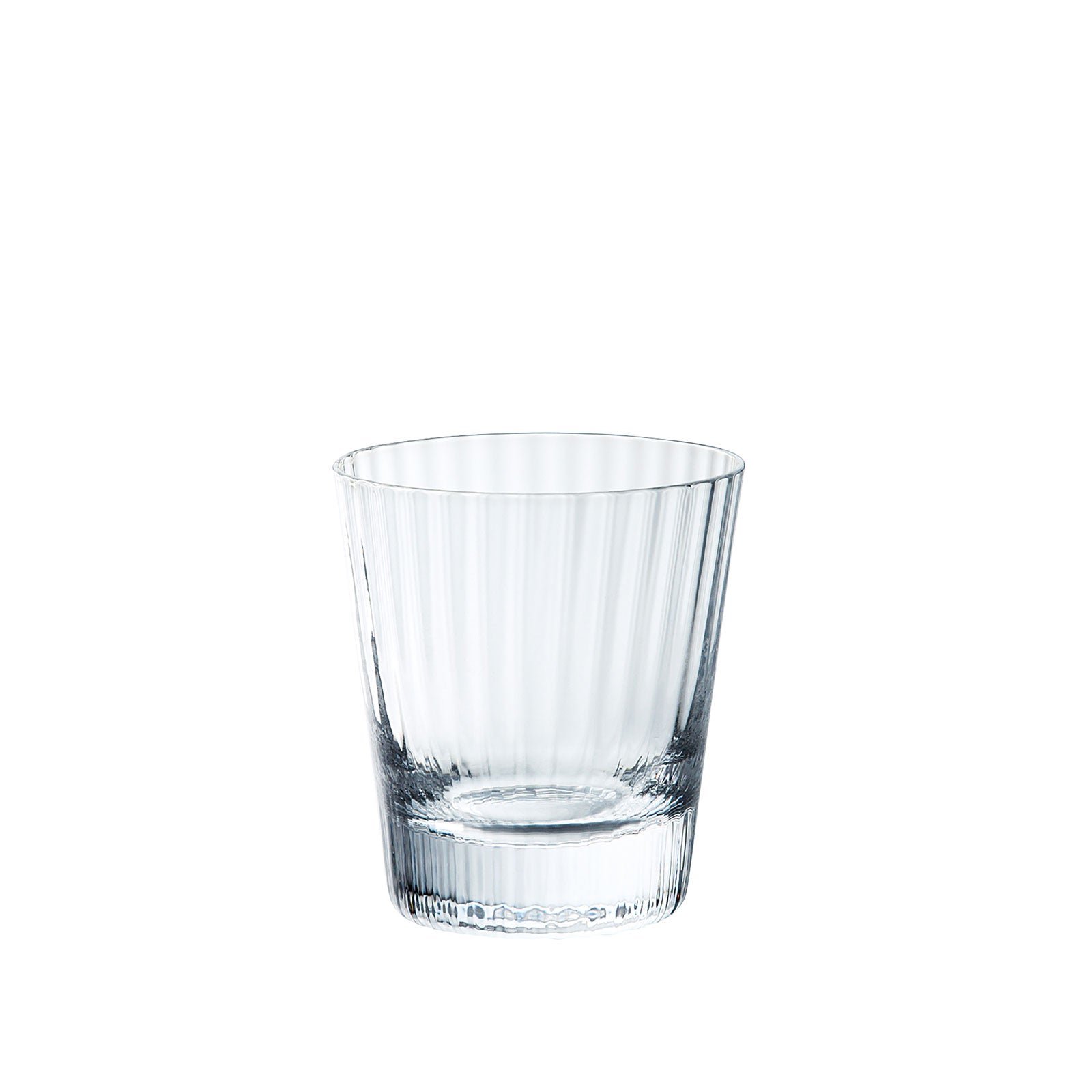 Sghr Sugahara White Kirameki Old Fashioned Glass Vertical Thirty Two Lines, Clear In White