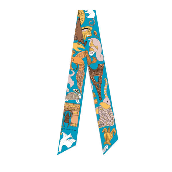 Pig, Chicken & Cow Paris Blue Twilly In Blue