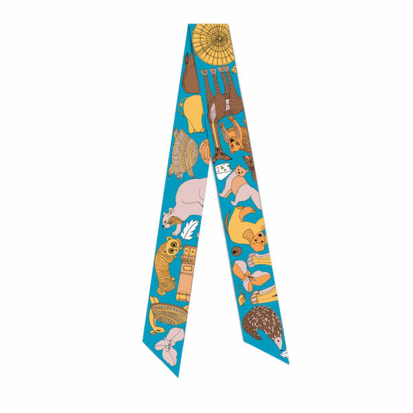 Pig, Chicken & Cow Paris Blue Twilly In Blue