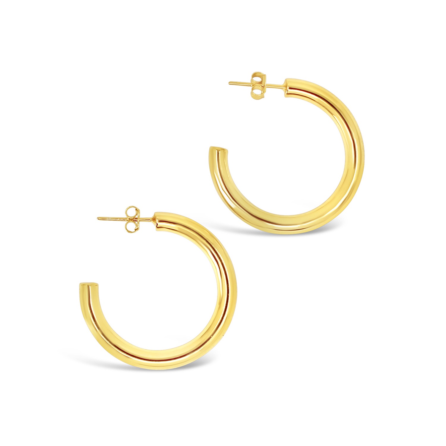 18k/750金 サウジゴールドデザイン BIG LOOP EARING-