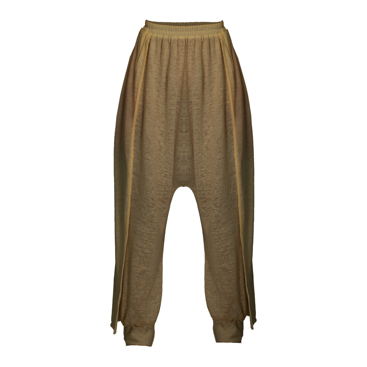 Zhenabia Brown Suhan Harem Pants Desert Sand - Boho Women Salvar Pants In Brown