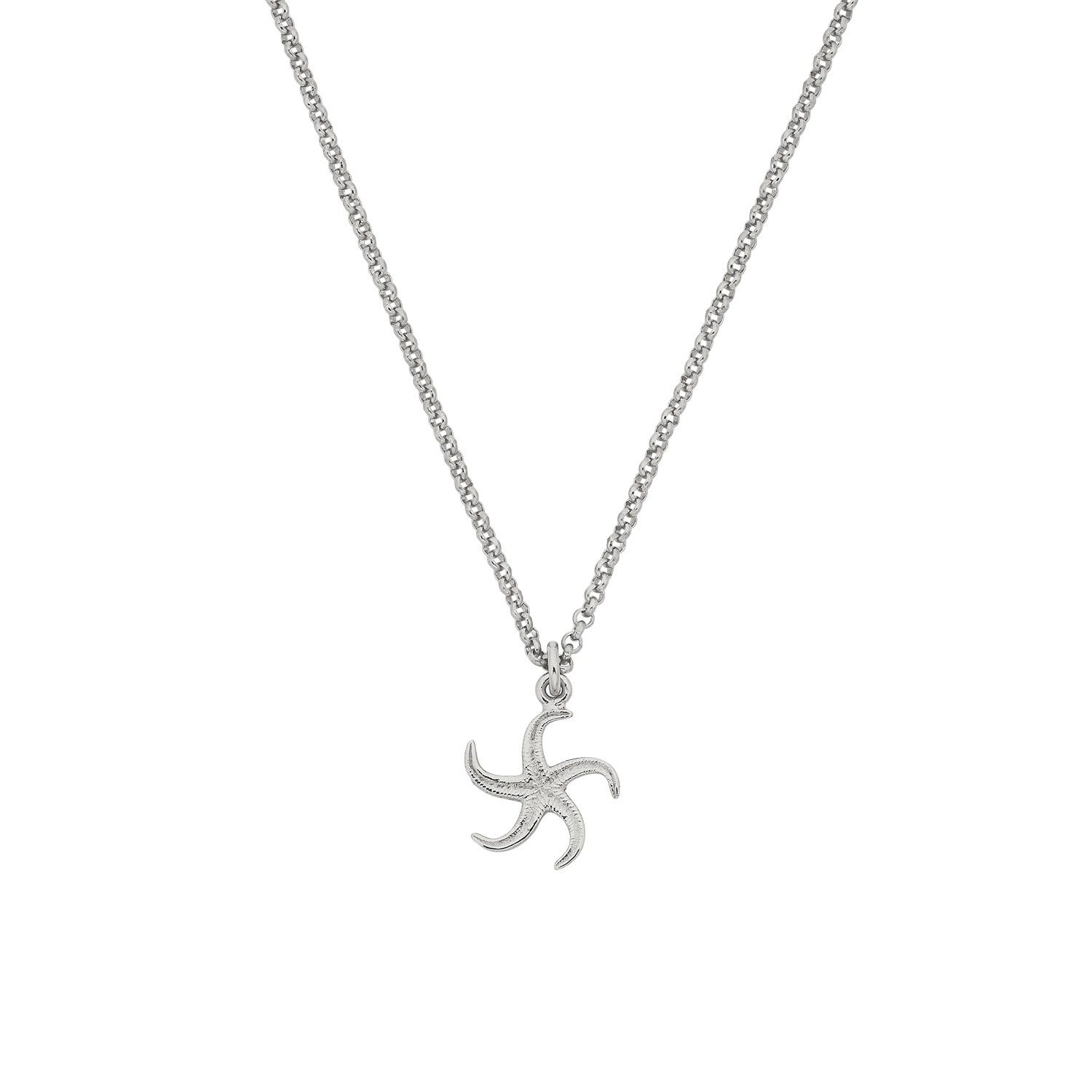 Zoe And Morgan Women's Starfish Necklace Silver In Silver