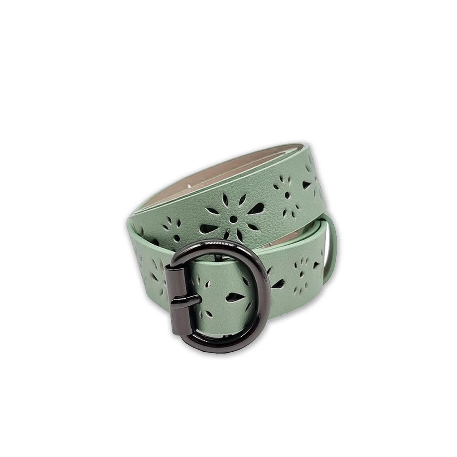 Nooki Design Women's Daisy Belt - Green In Green