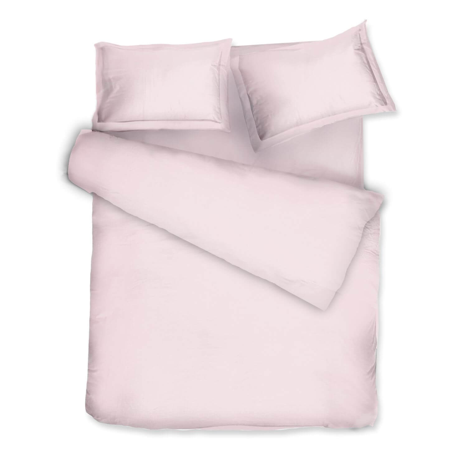 Decoflux Home Cotton Bedding Set Primrose Pink Uk Double, Us Full In Pink