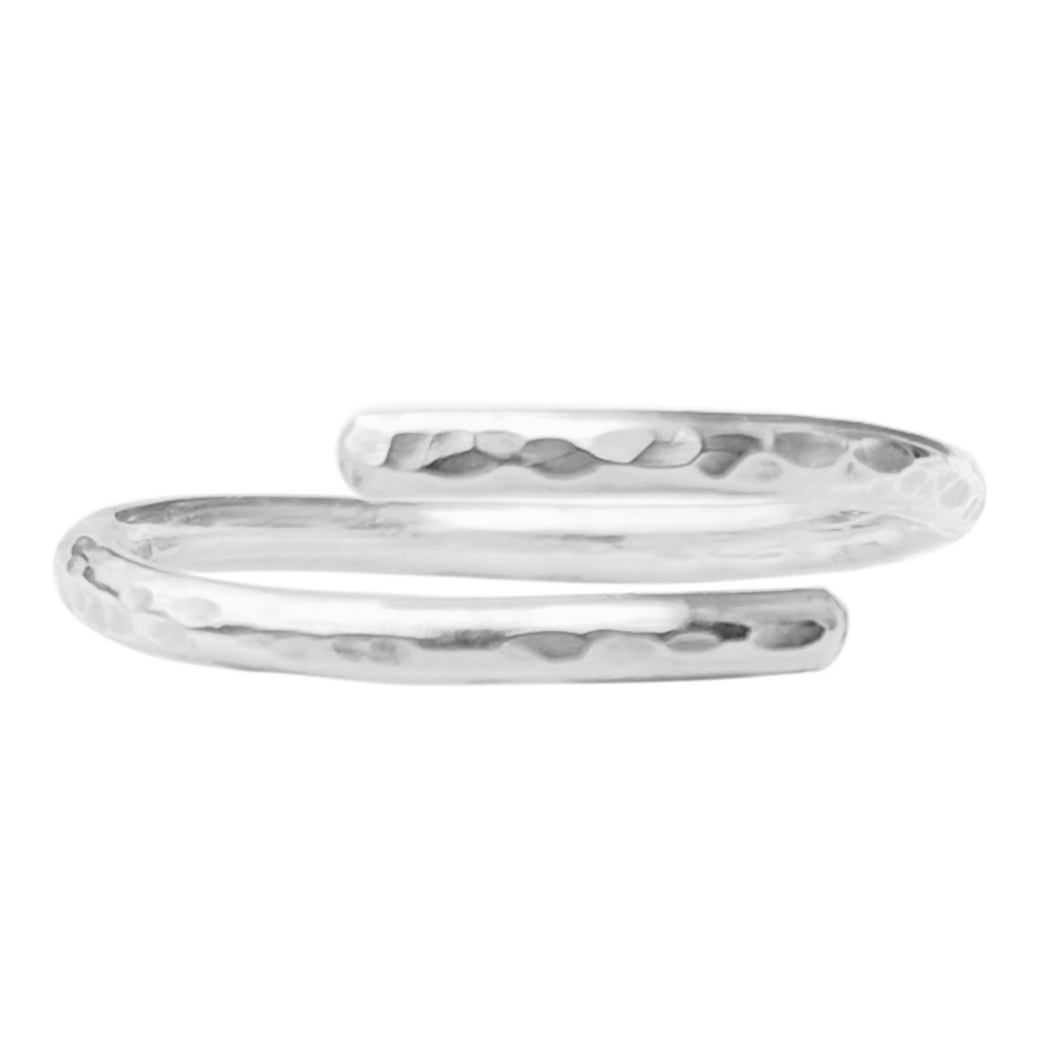 Women’s Adjustable Hammered Sterling Silver Ring Kiri & Belle