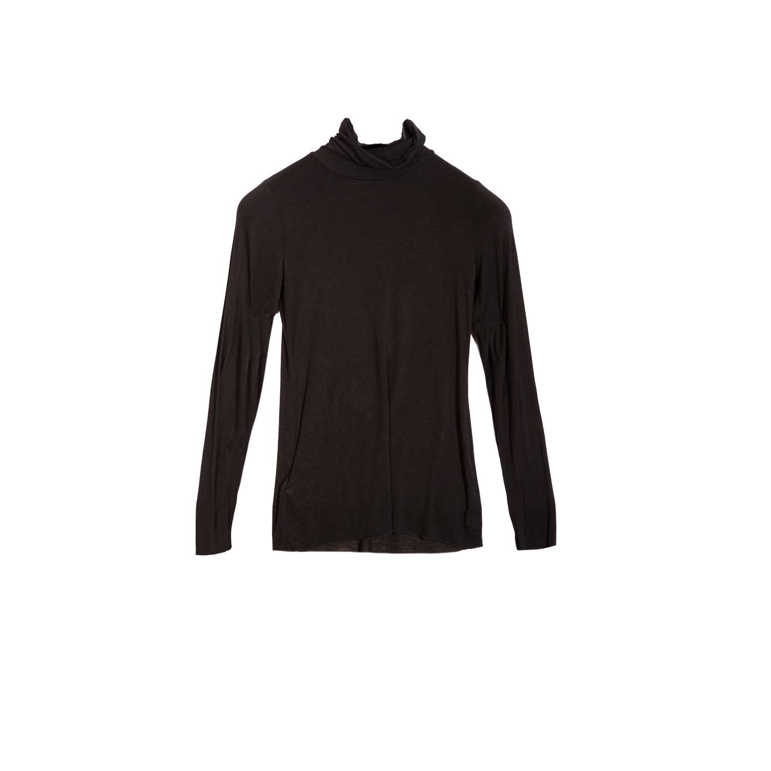 At Last... Women's Polo Neck Base Layer In Black