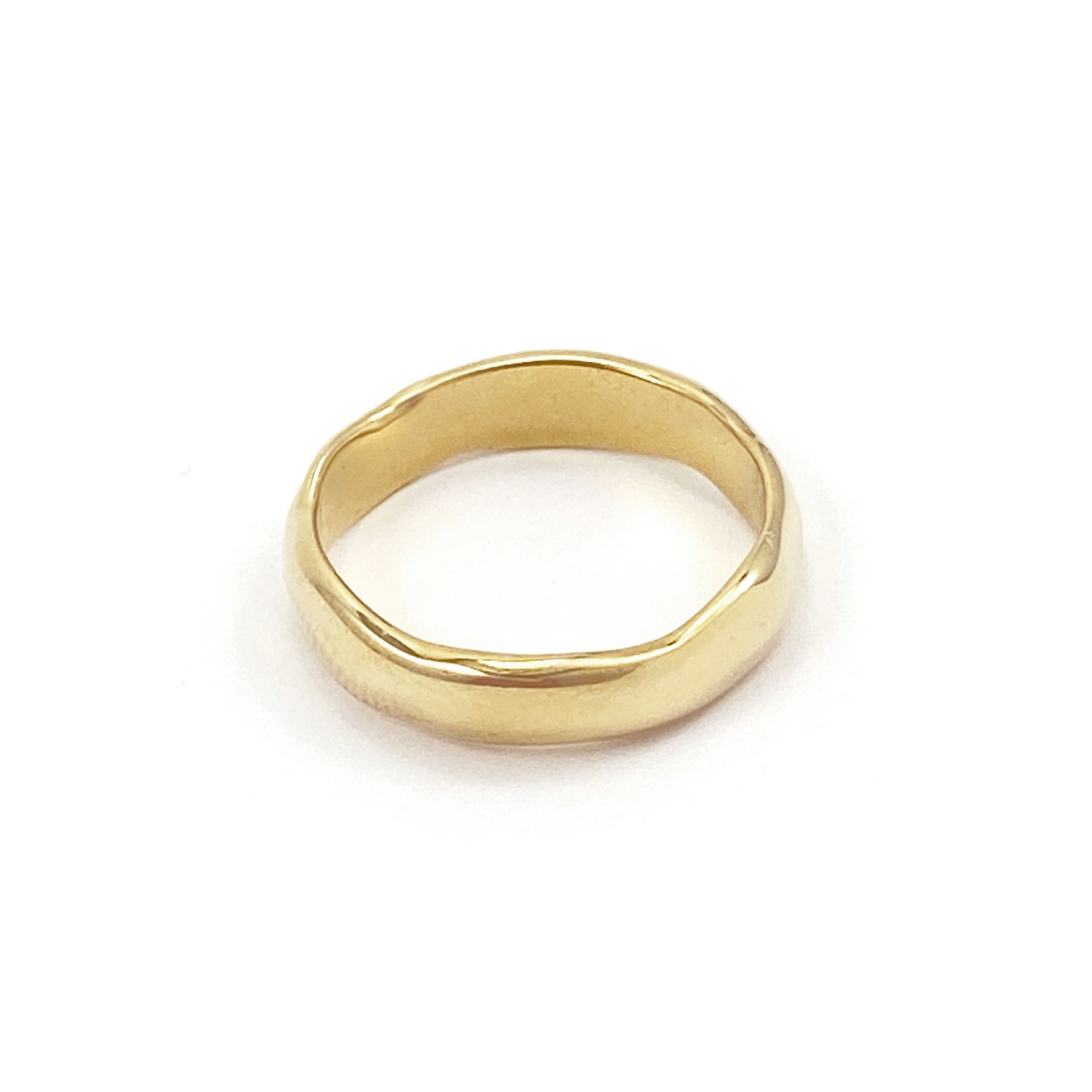 Women’s Wavi Ring Thin - Gold Biko