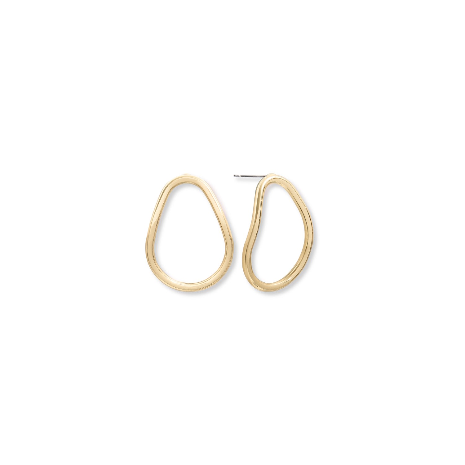 A Weathered Penny Women's Gold Pear Studs In Gold