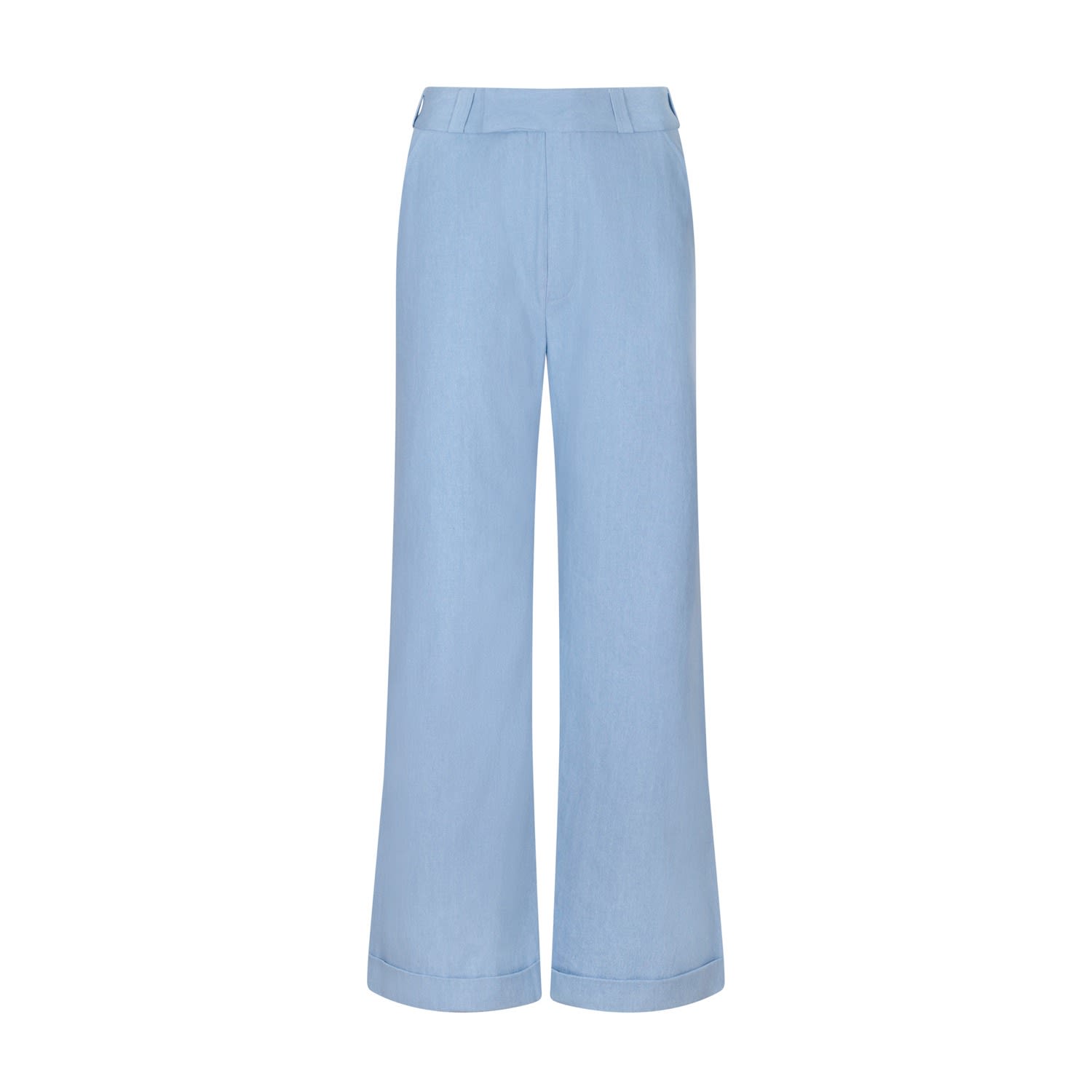 Women’s Lightblue Mid-Rise Denim Trousers Medium Gunda Hafner Ltd