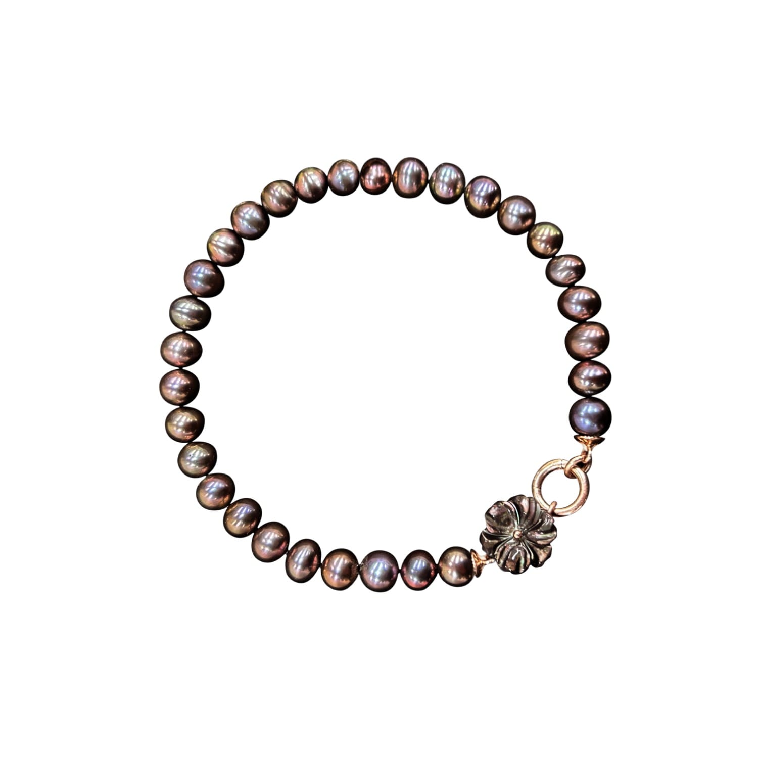 Women’s White / Gold Cleito Bracelet - Black | Alegoria Jewellery