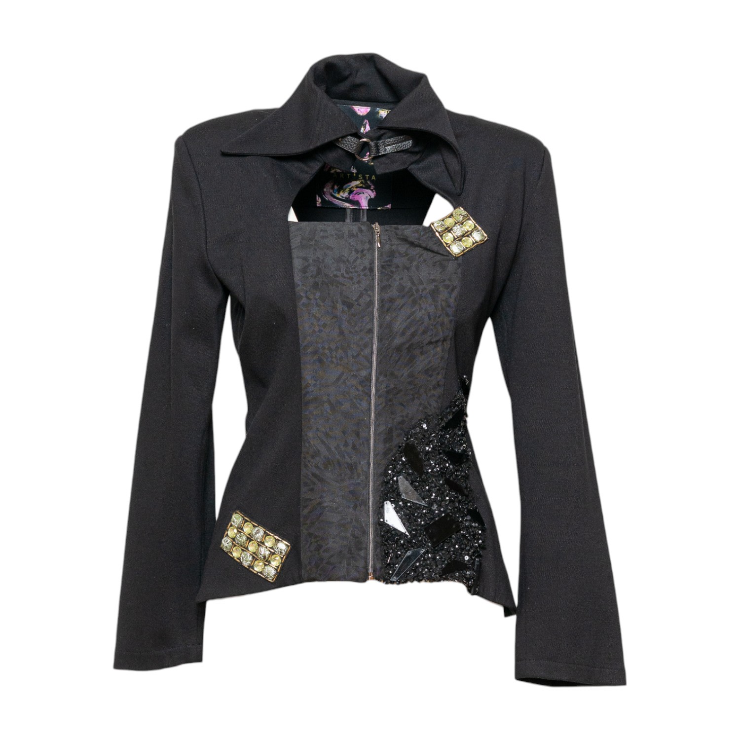 Artista Women's Black Doris Embellished Tailored Jacket In Black