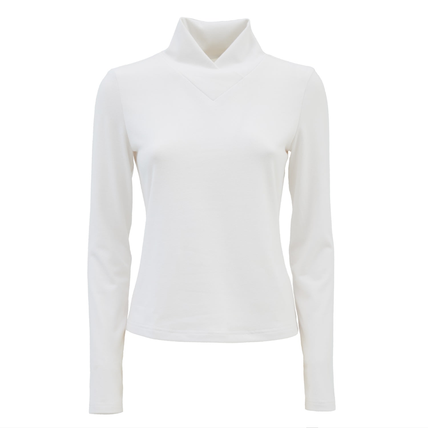 Julia Allert Women's Designer Long Sleeve Soft Sweater White In White