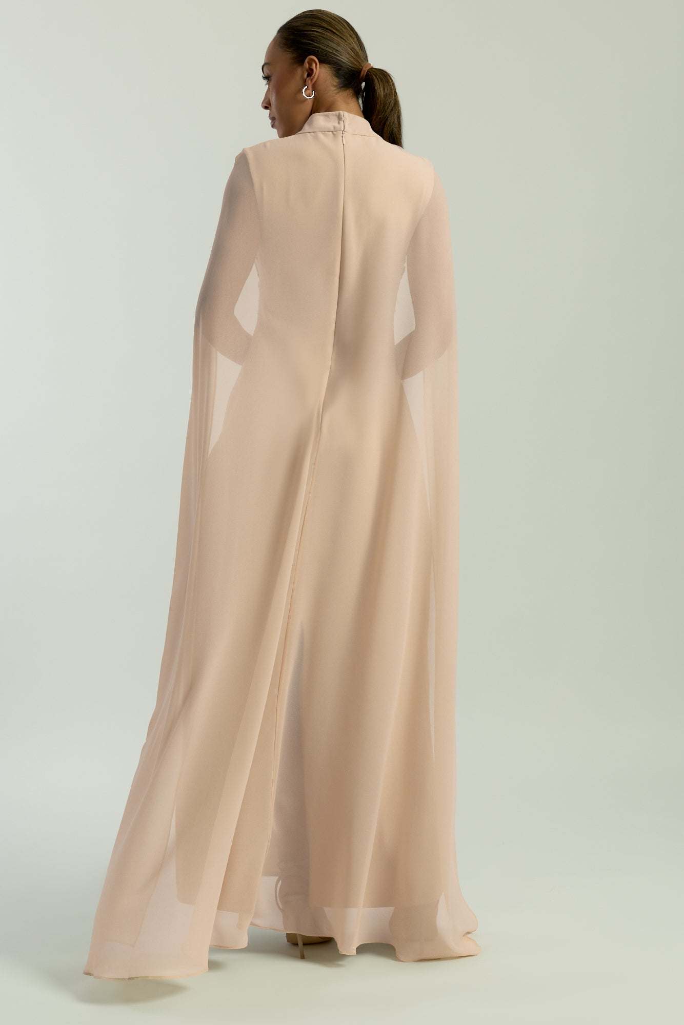 silk laundry two tone dress SILK LAUNDRY | Deco Ruched Dress | Hazelnut main image 1