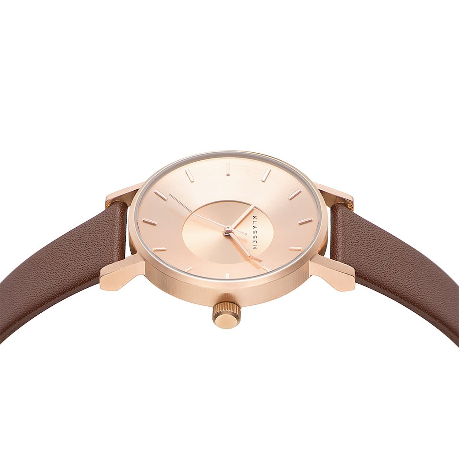 Volare Rose Gold Brown Leather 36Mm | KLASSE14 | Wolf & Badger