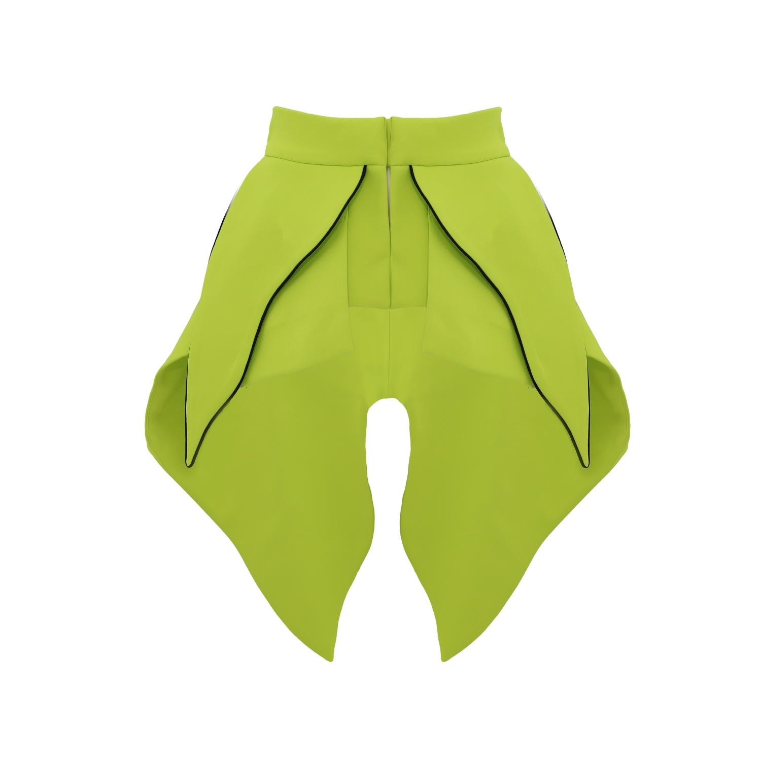 Julia Allert Women's Green Sculpted Peplum Belt Neon Lime