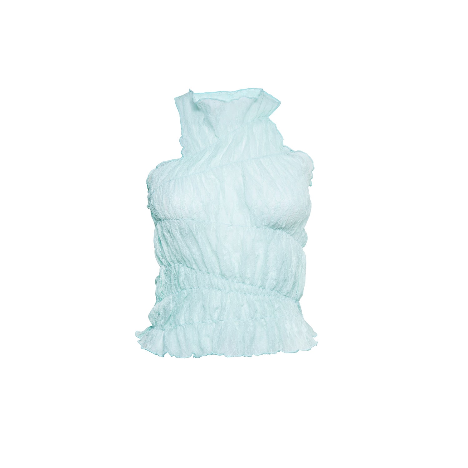Audrey Vallens Women's Green Miss Av Lace Top In Green