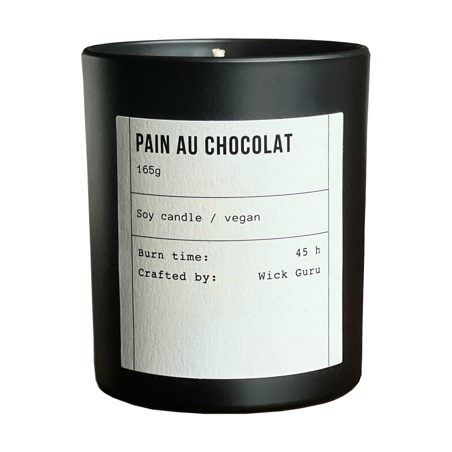 Wick Guru Black / Neutrals / White Pain Au Chocolat Candle – Chocolate, Sugar & Pastry In Multi