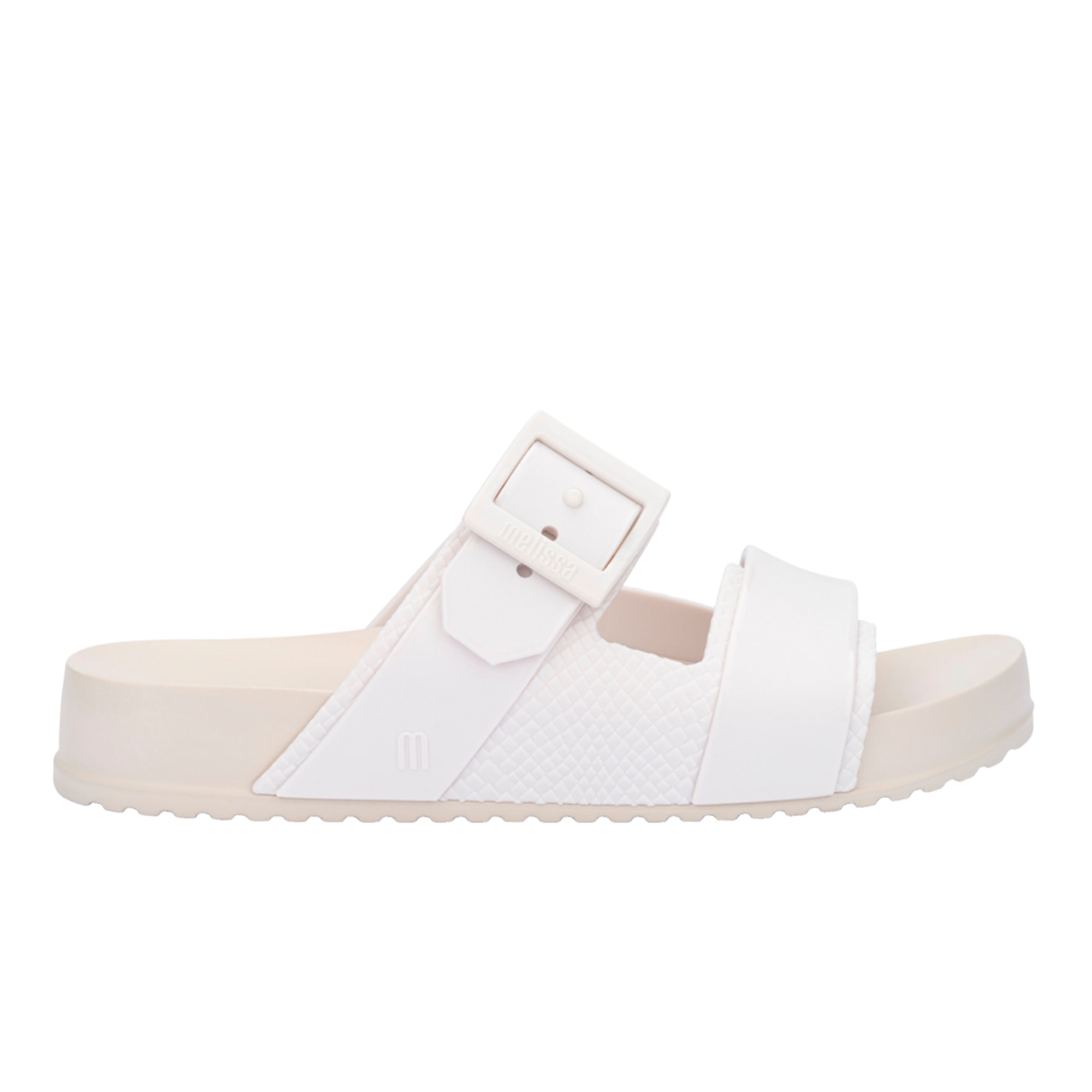 Melissa Women's Neutrals / White Cozy Connection Slide - Beige, White In White
