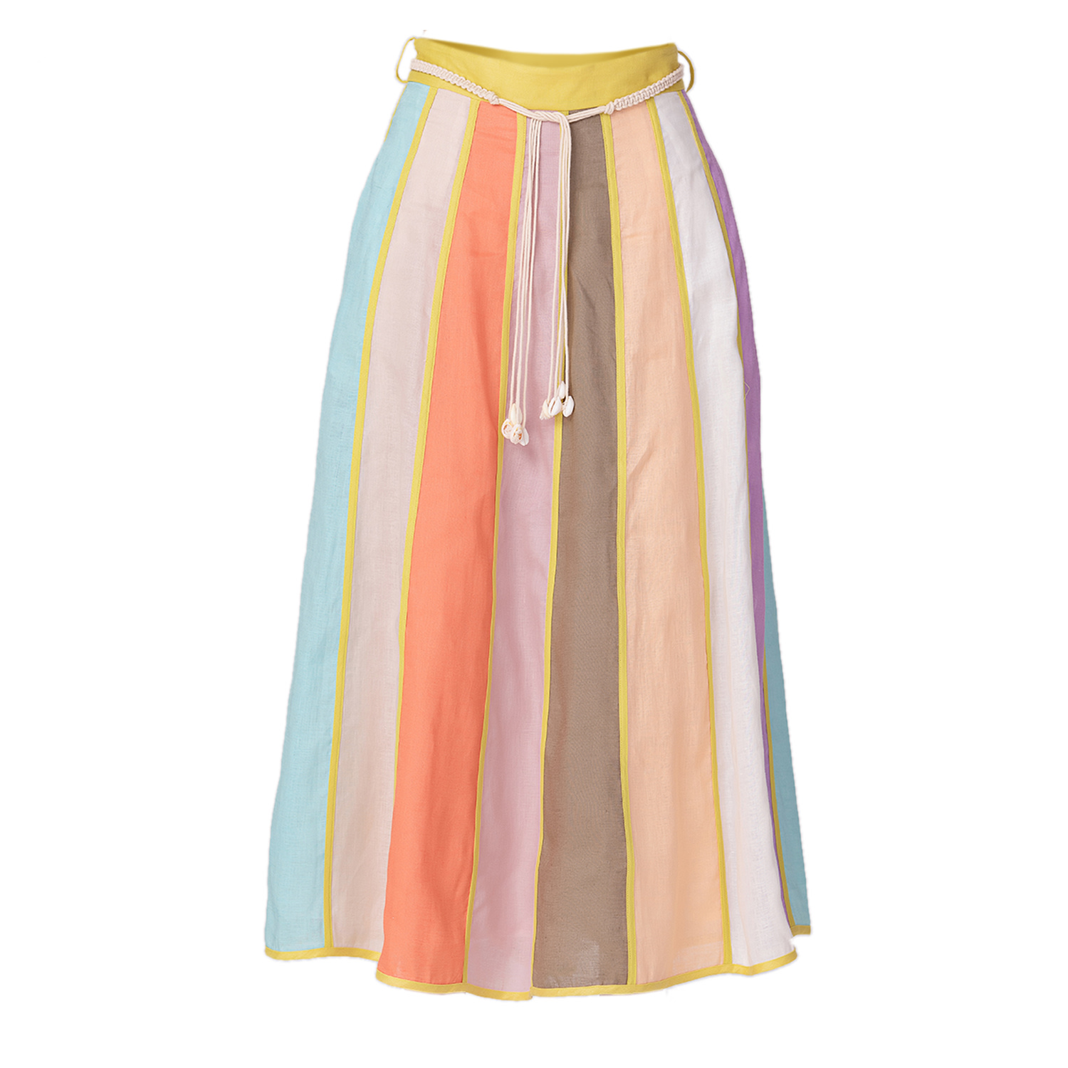 Women's Wide Stripes Trapeze Skirt