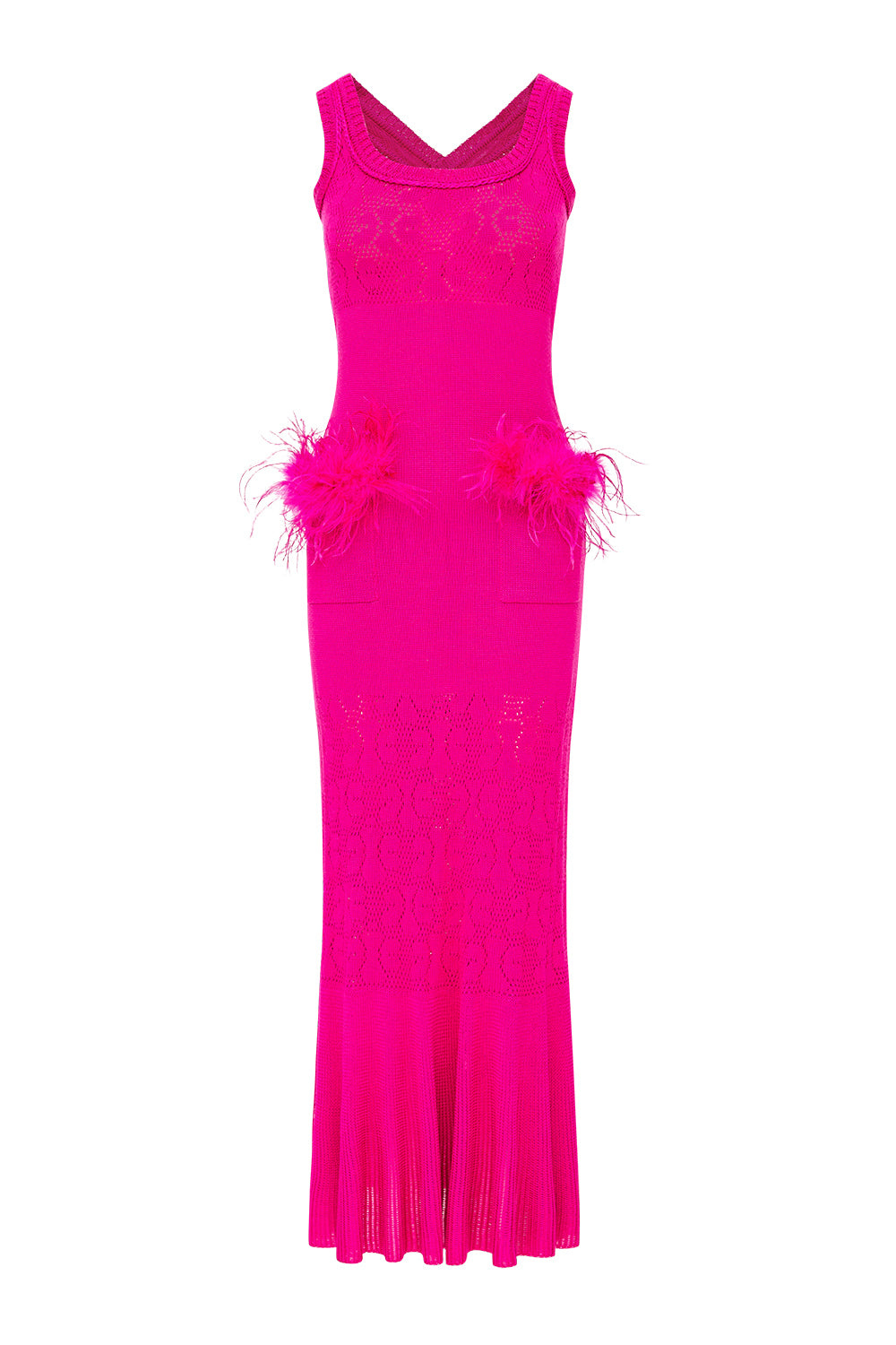 Andreeva Women's Purple Camellia Knit Dress In Pink