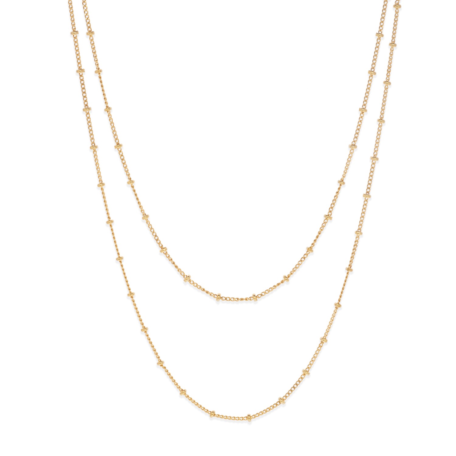 Dough./B-2202 Multi Beads necklace-