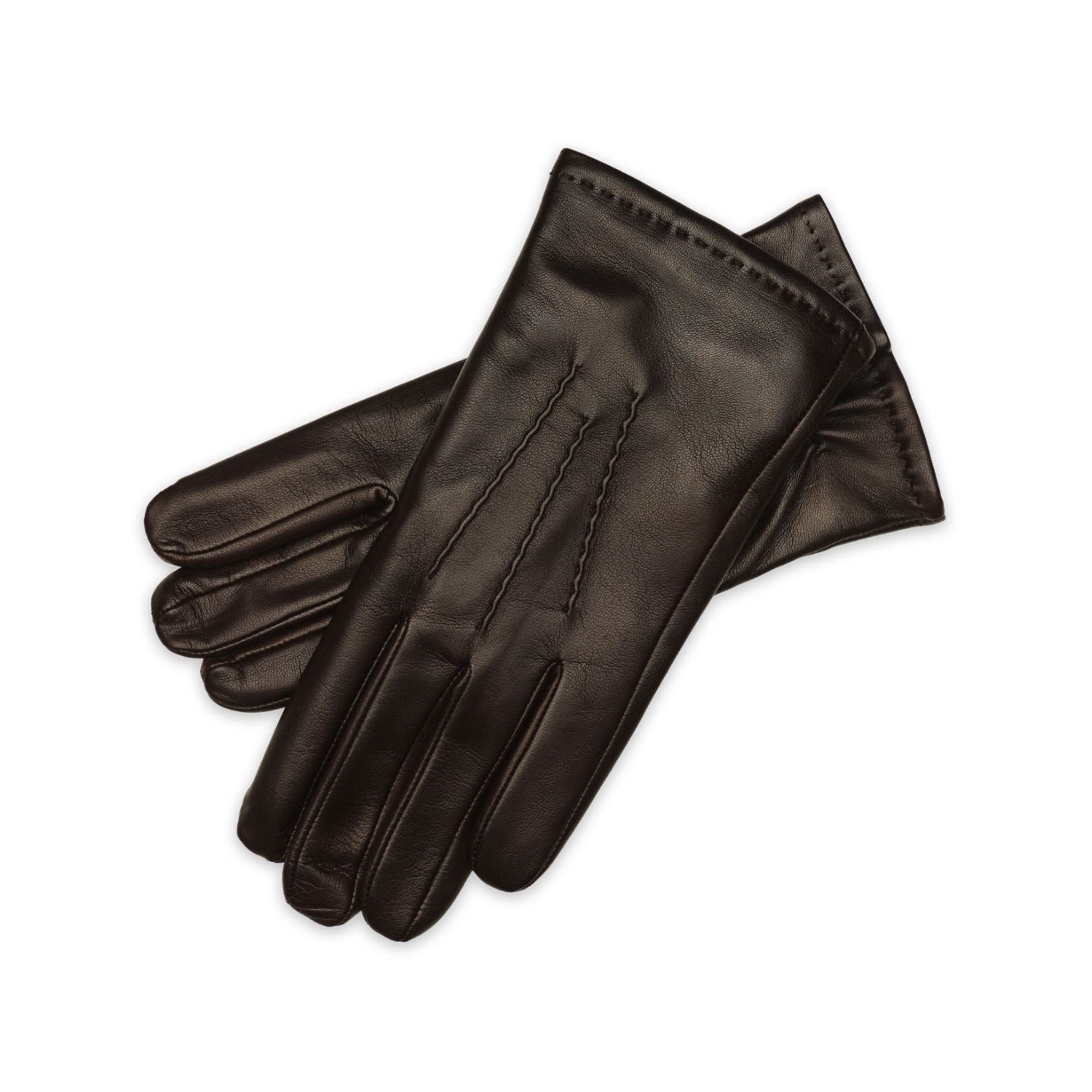 1861 Glove Manufactory San Severo - Men's Leather Gloves In Dark Brown In Brown