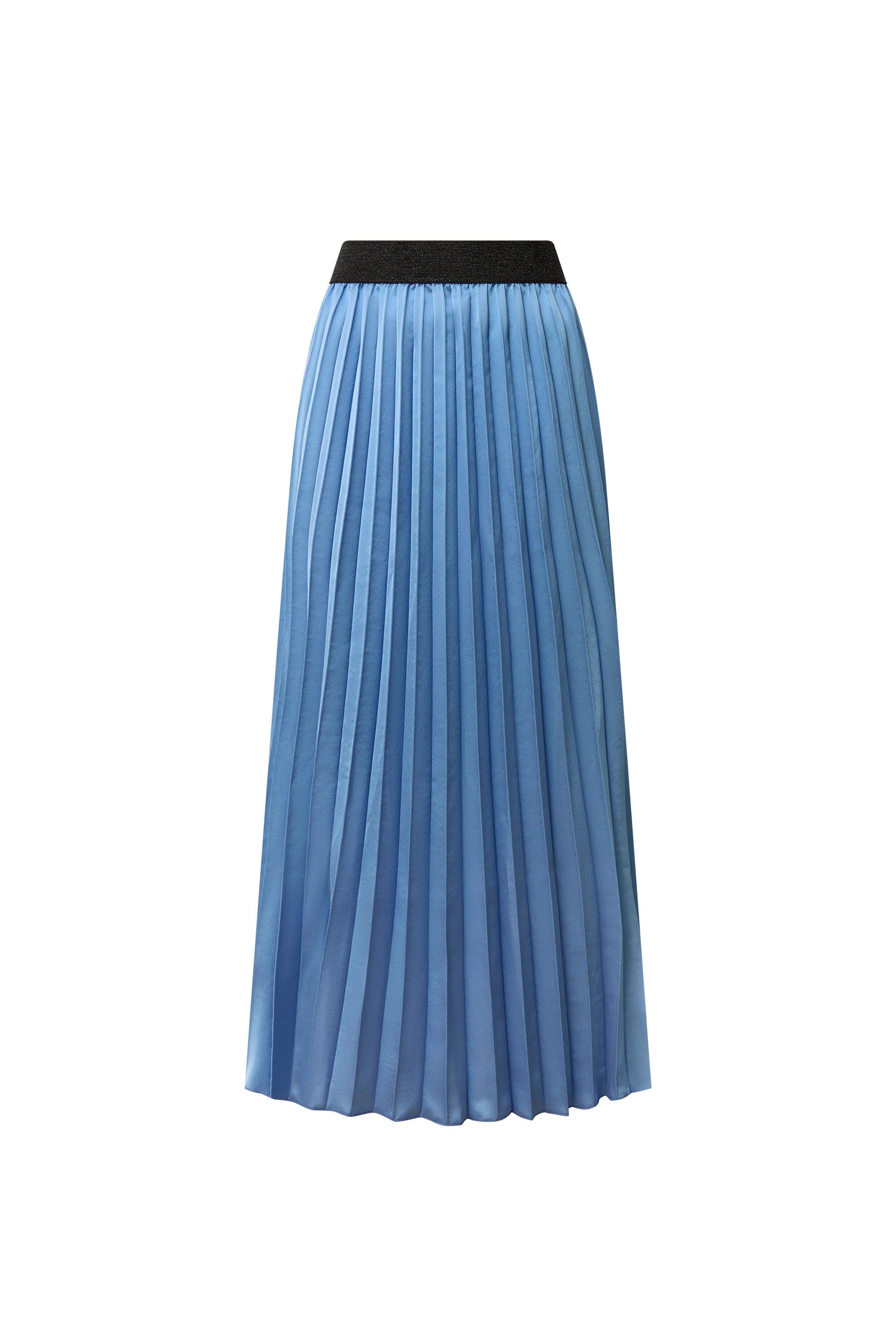Blue Pleated Maxi Skirt | James Lakeland | Wolf & Badger