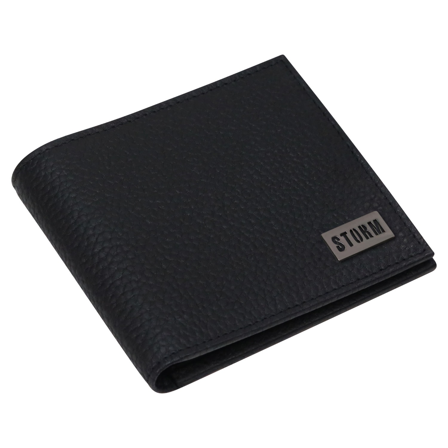 Storm Men's Cares Leather Emboss Wallet Black