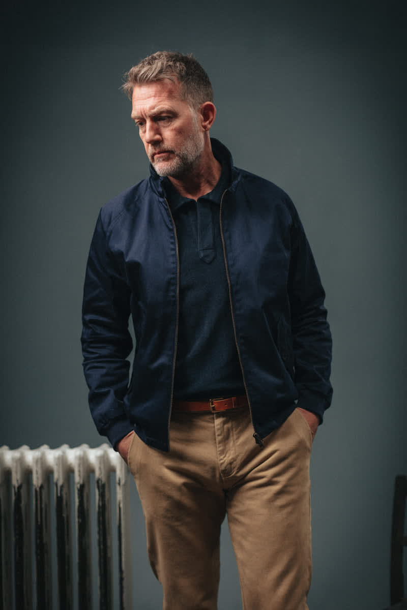 Navy Harrington Jacket