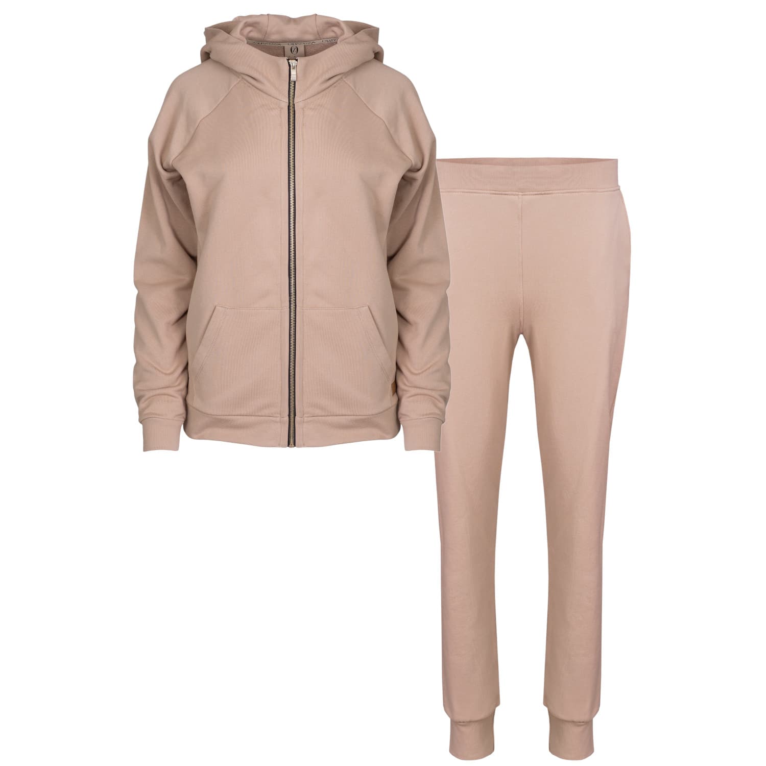 Quality cotton hooded tracksuit in Fashionable Variants 