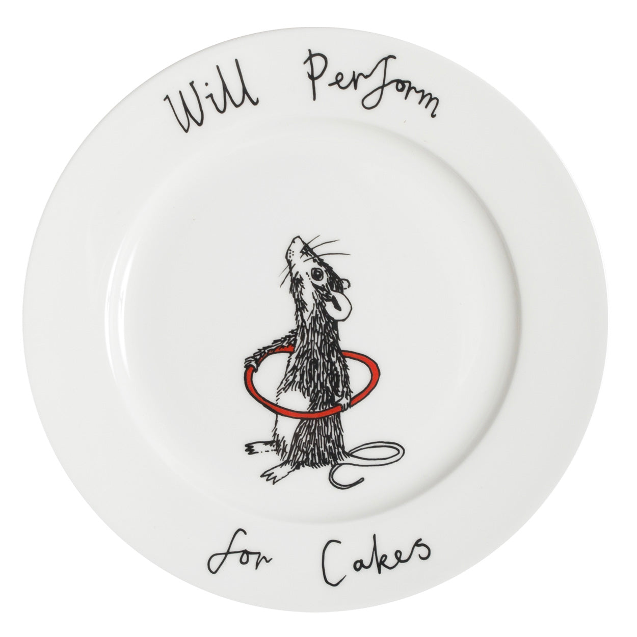 Jimbobart Will Perform For Cakes Side Plate In White