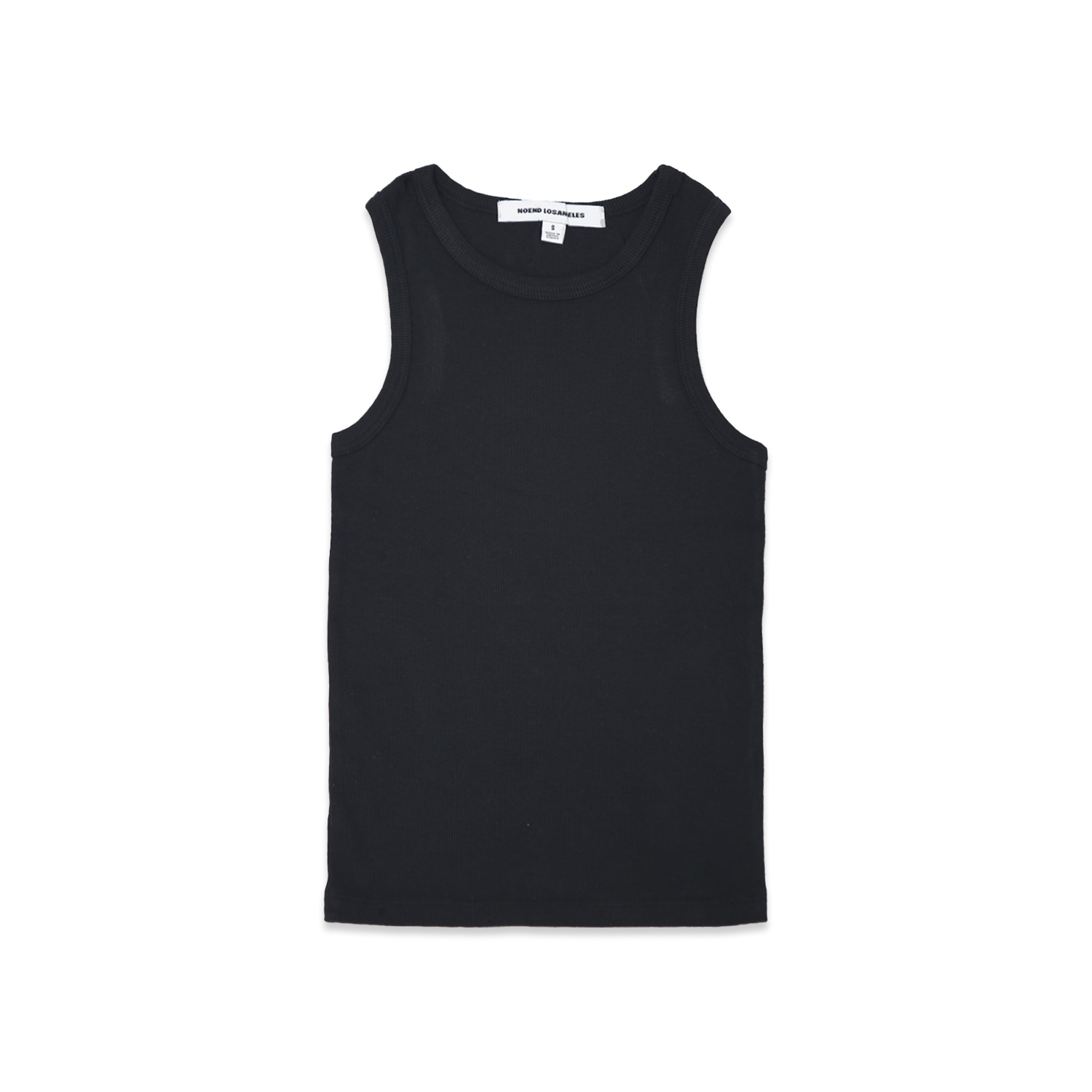 Women's Daisy Rib Tank Top In Black | Small | Noend Denim