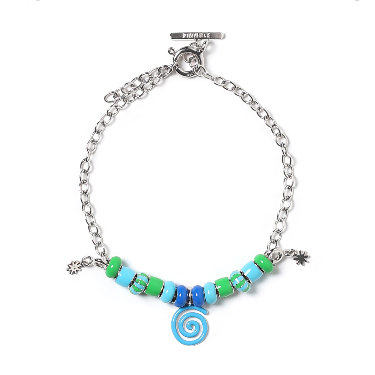 Pinnole Women's Blue / Green Panta Rei Bracelet