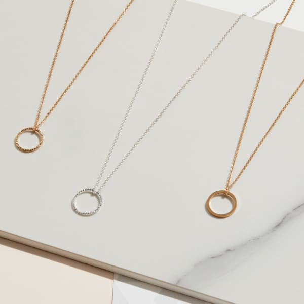 Shop Myia Bonner Gold Circle Diamond Necklace