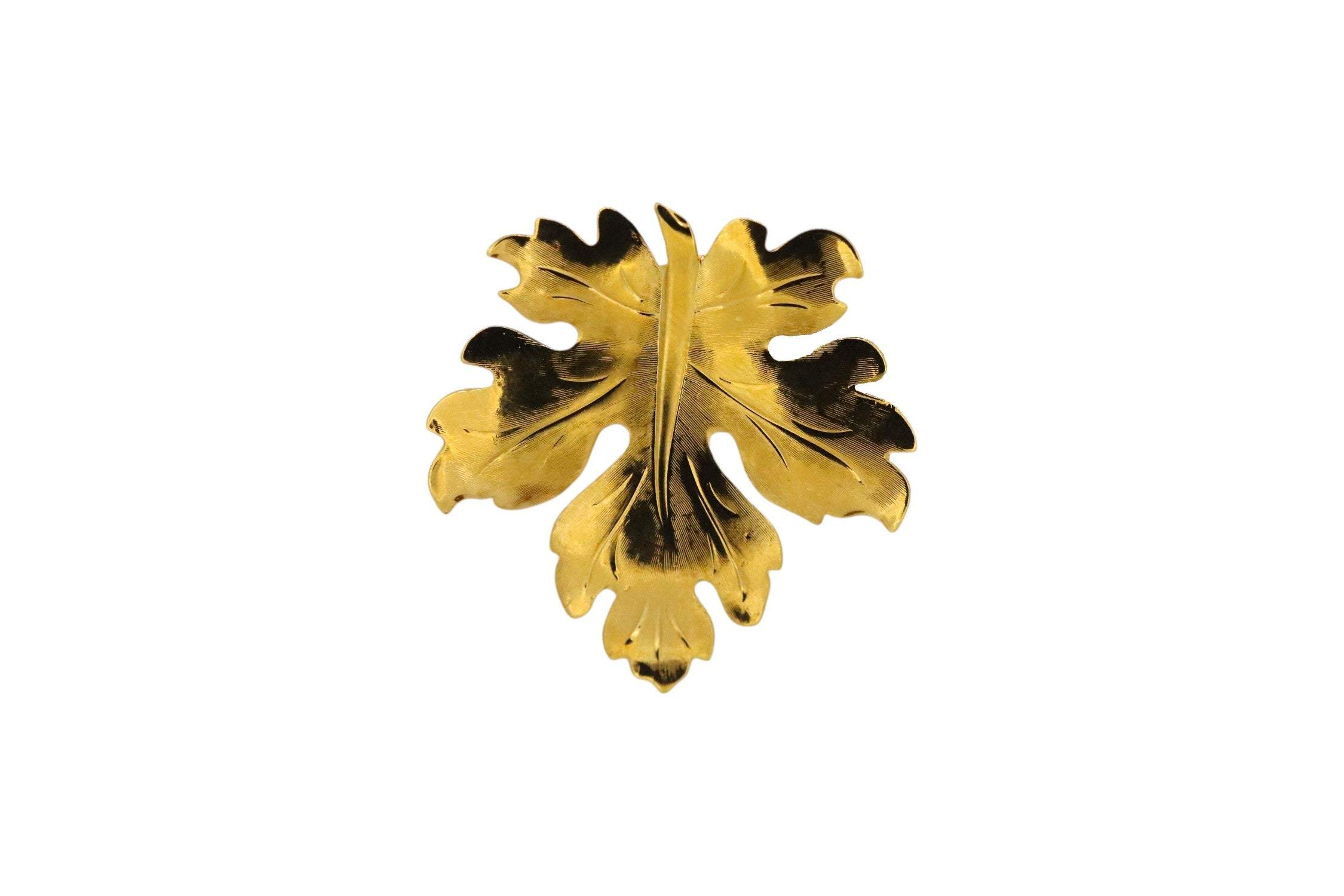 Vickisarge Women's Big Leaf Pin In Gold In Gold
