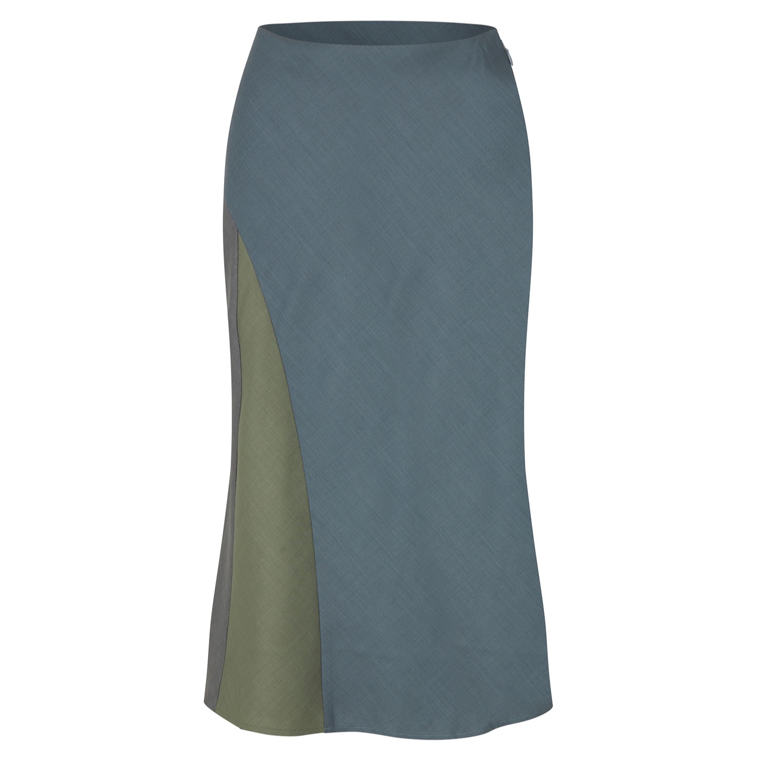 Women&rsquo;s Blue / Grey / Green Naomi Skirt | Large | Mary Dickow