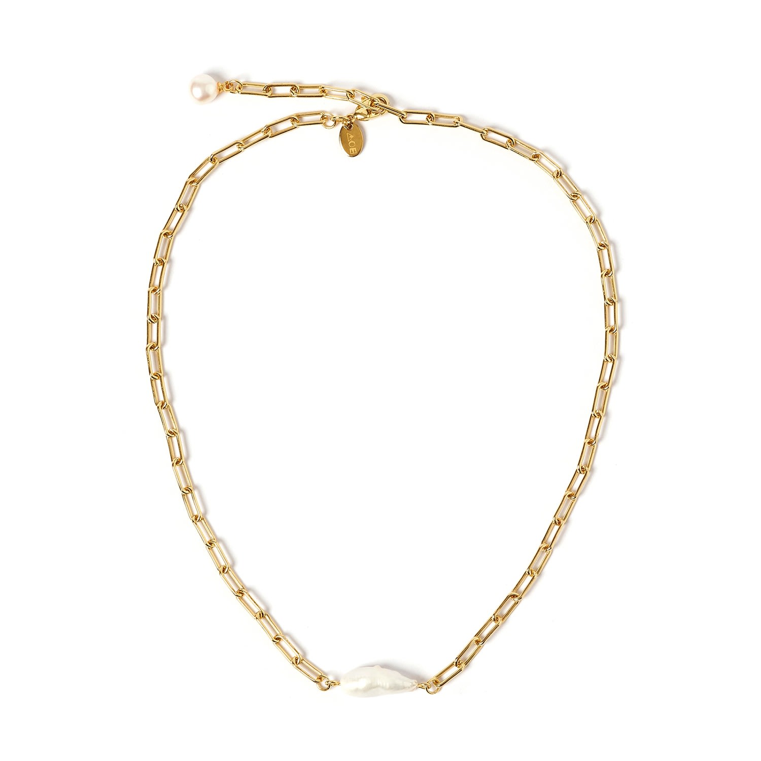 Arms Of Eve Women's Cecilia Gold & Pearl Necklace In Gold