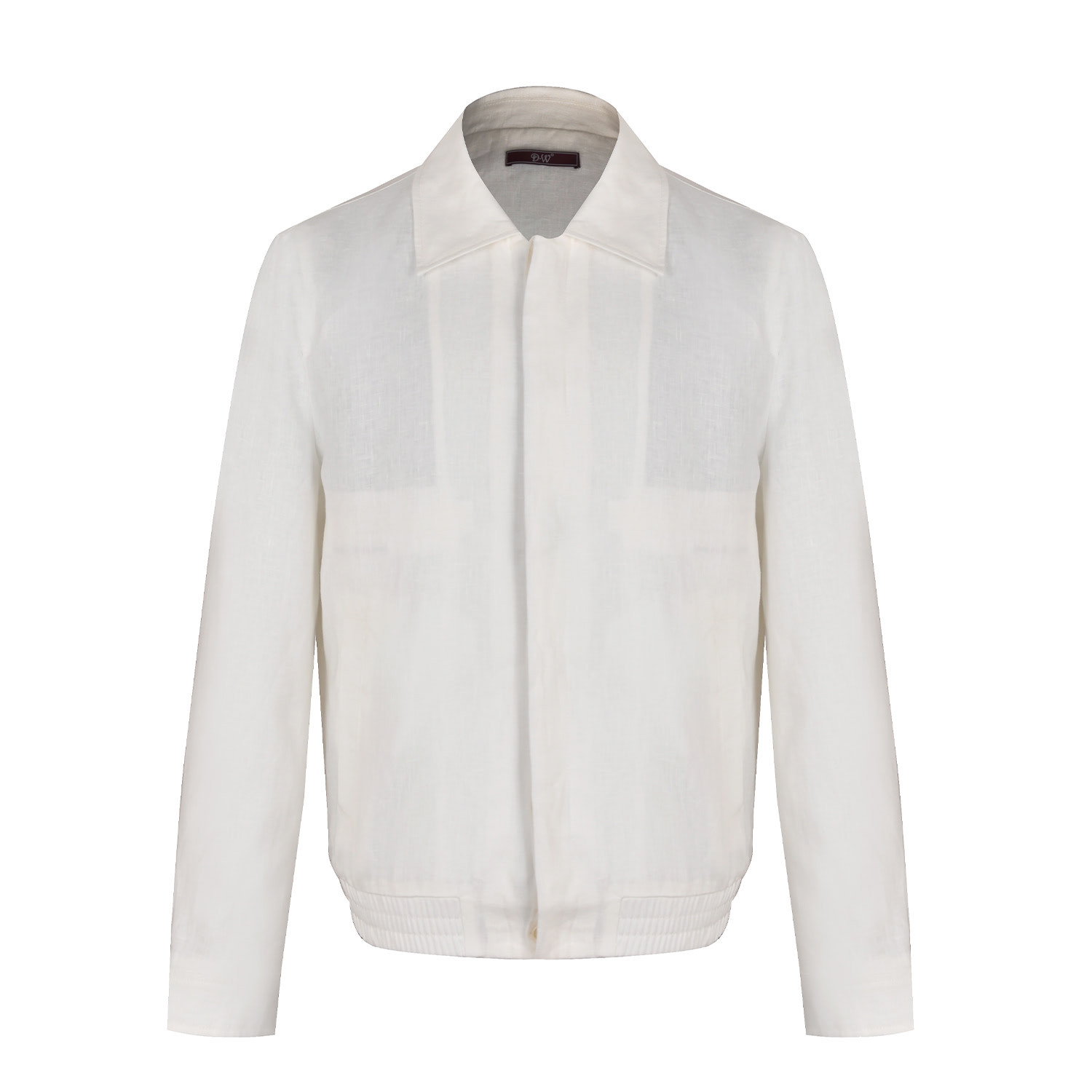 David Wej Men's Hugo Linen Aviator Jacket - White