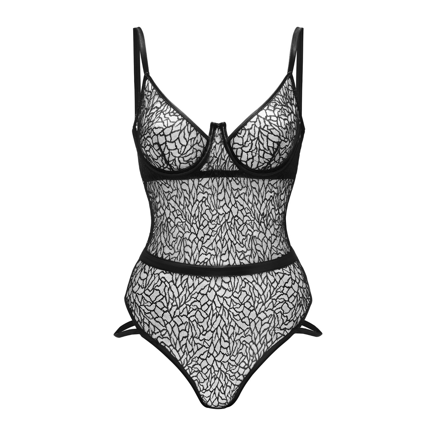 Women’s Piedmont Lace Bodysuit - Black Small RosÃ©a Lingerie