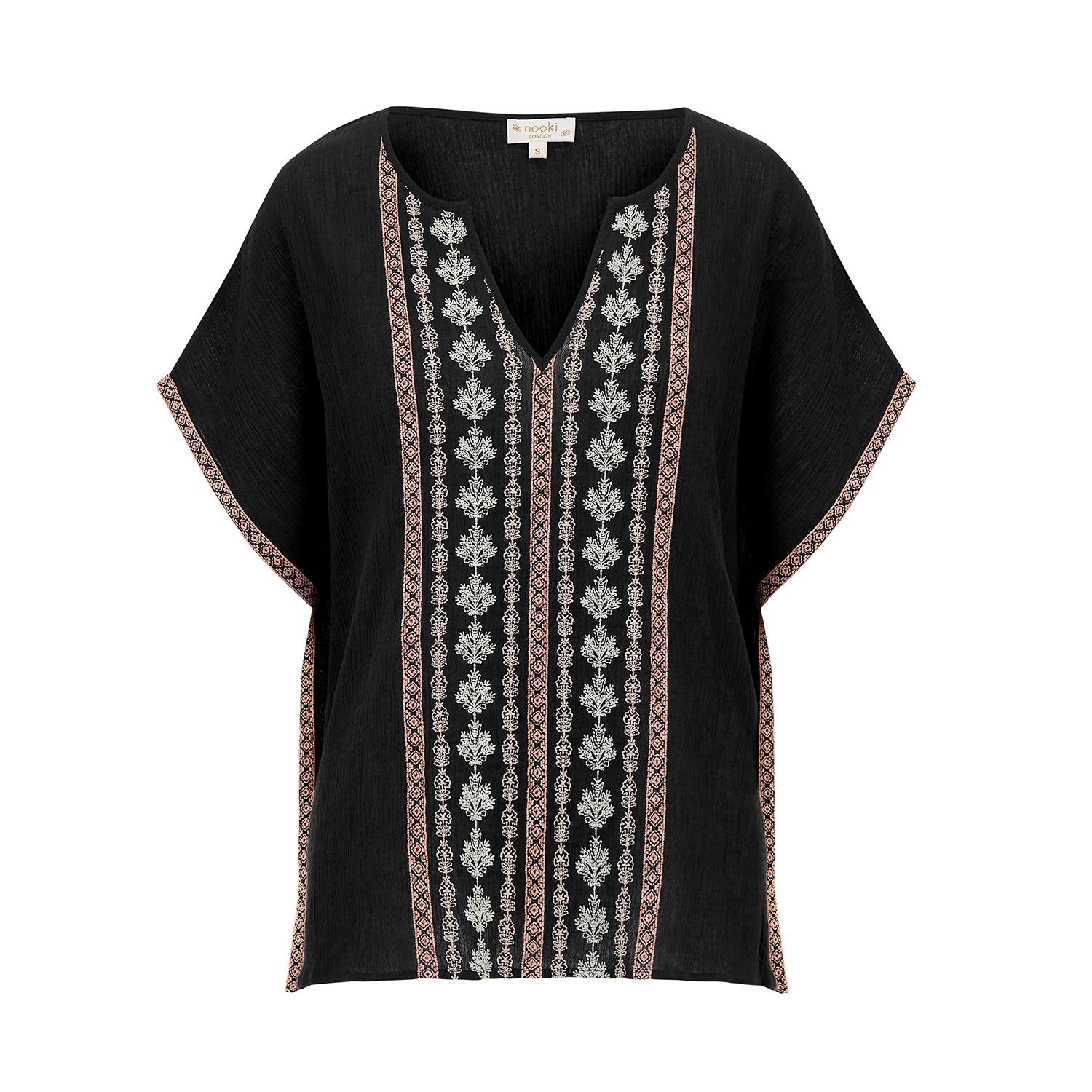 Women’s Black Mercato Kaftan Medium Nooki Design