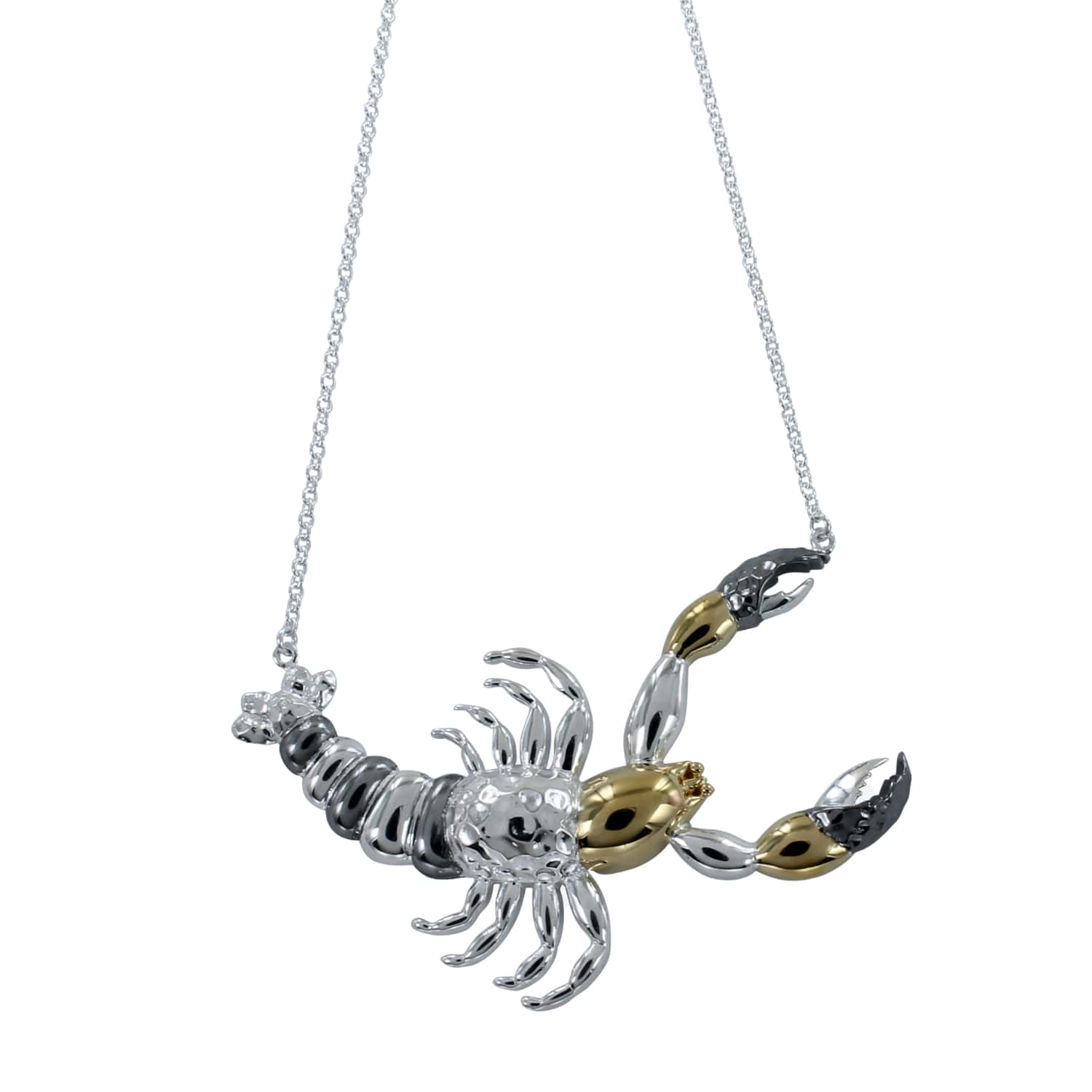 Reeves & Reeves Women's Silver / Gold Supersize Lobster Statement Necklace In Gray