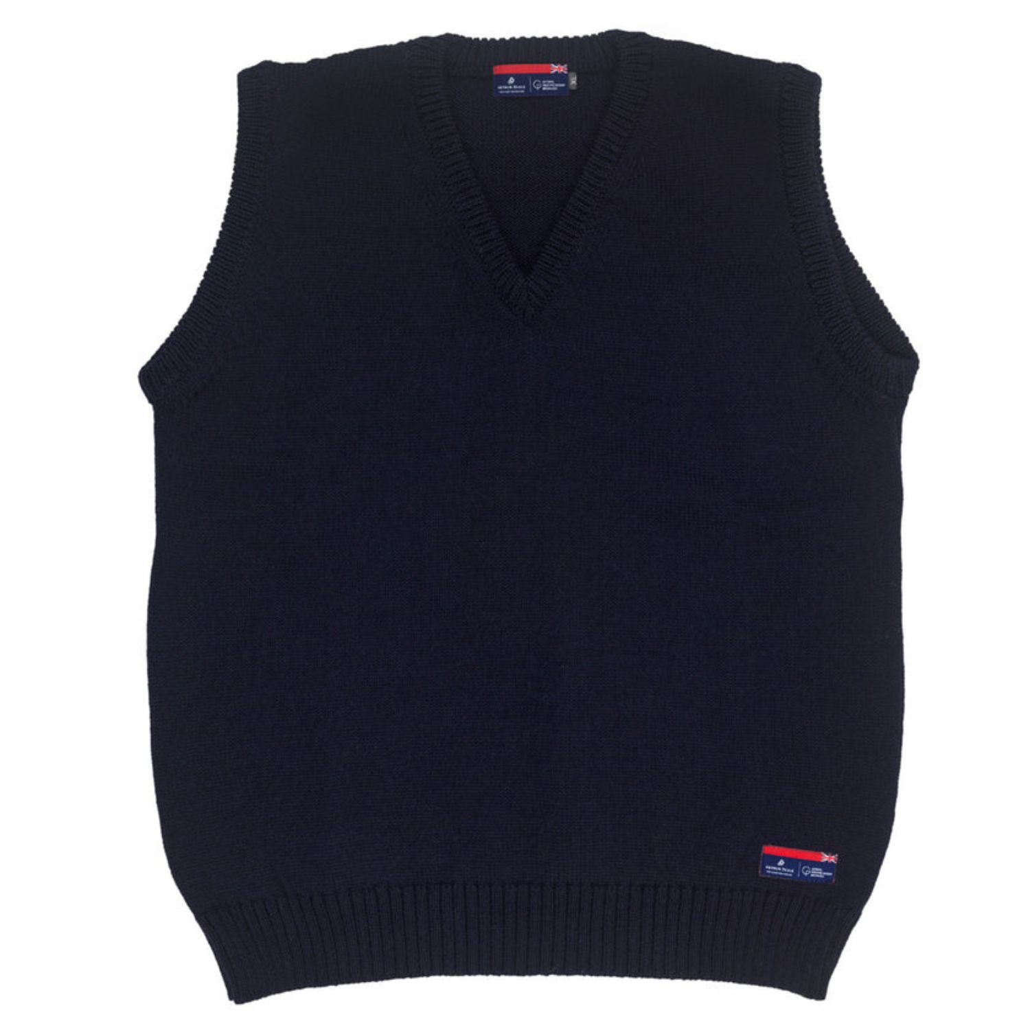 Arthur Beale Men's  Maritime Sleeveless Jumper - Navy Blue In Blue