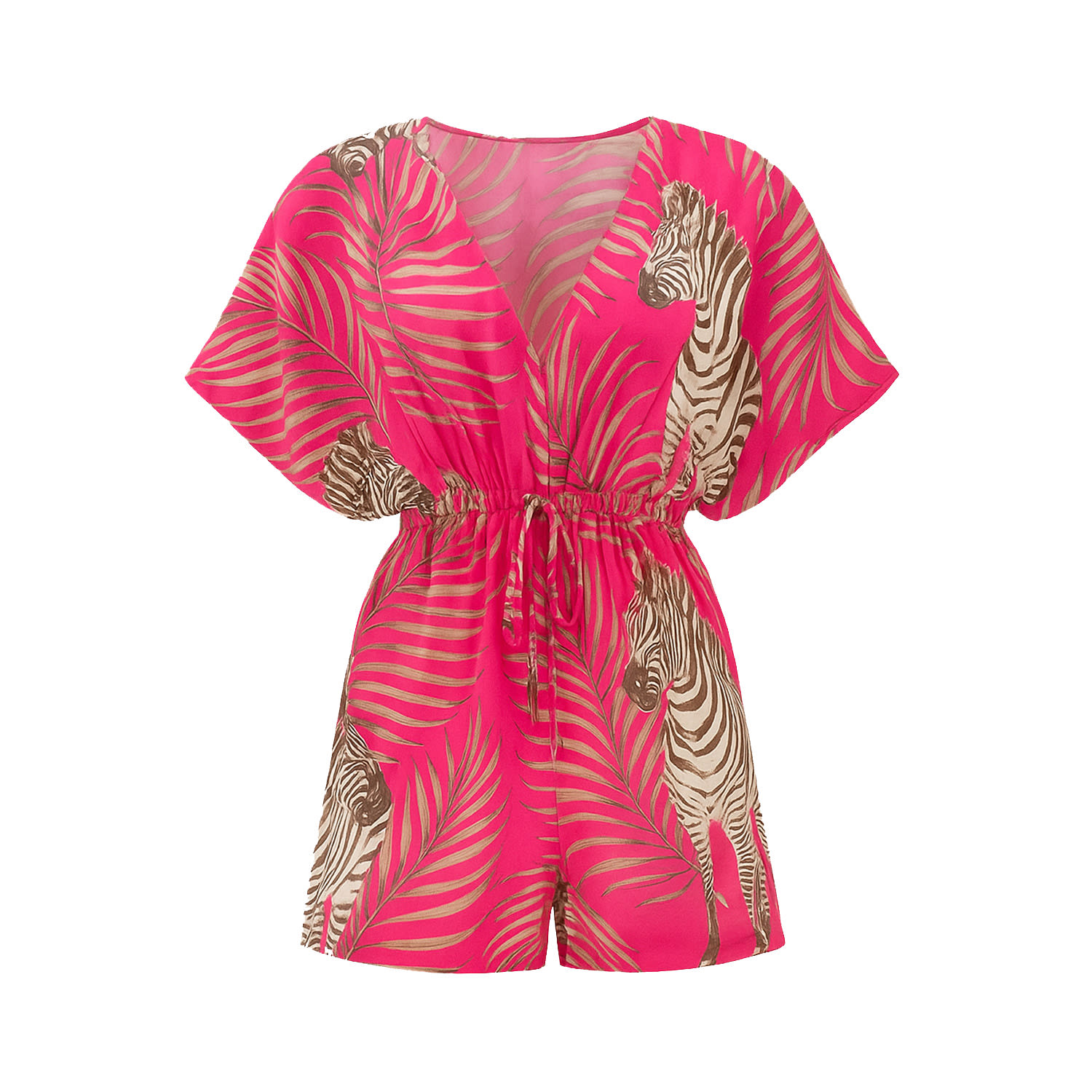 Copurs Women's Pink Gail Jumpsuit Zebra - Fuchsia In Pink