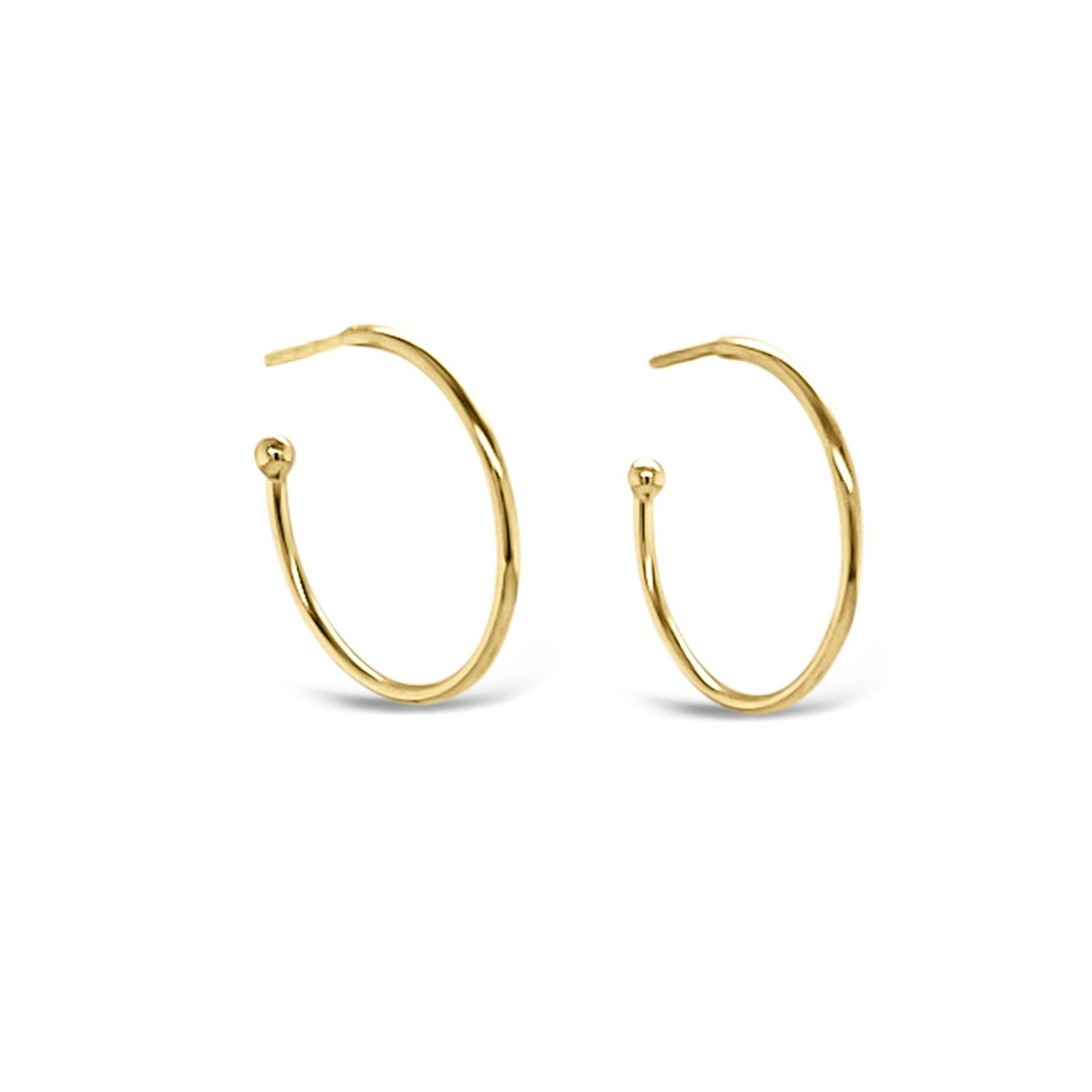 Lutiro Women's Hoop Earrings 20mm - Gold In Gold