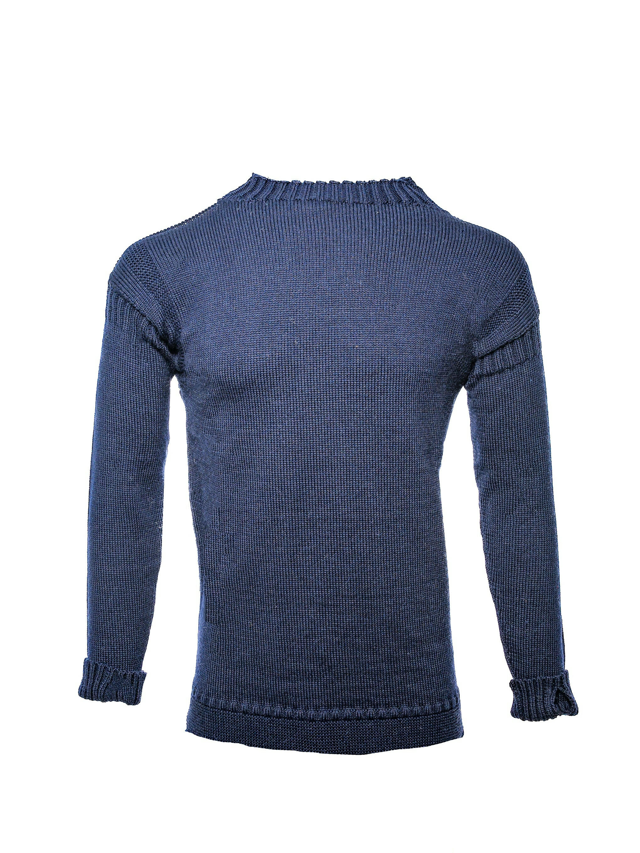 Arthur Beale Men's Blue  Guernsey Jumper In Blue