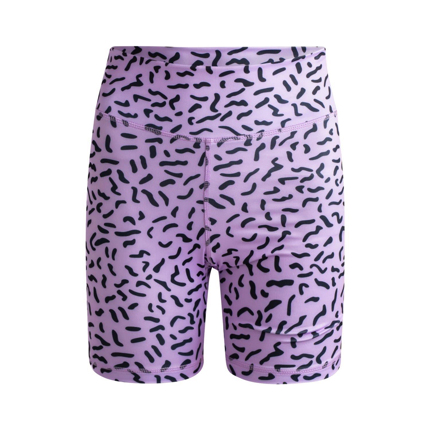 Women’s Pink / Purple Lavender Squiggle Bike Shorts Small Gazzybygazzo