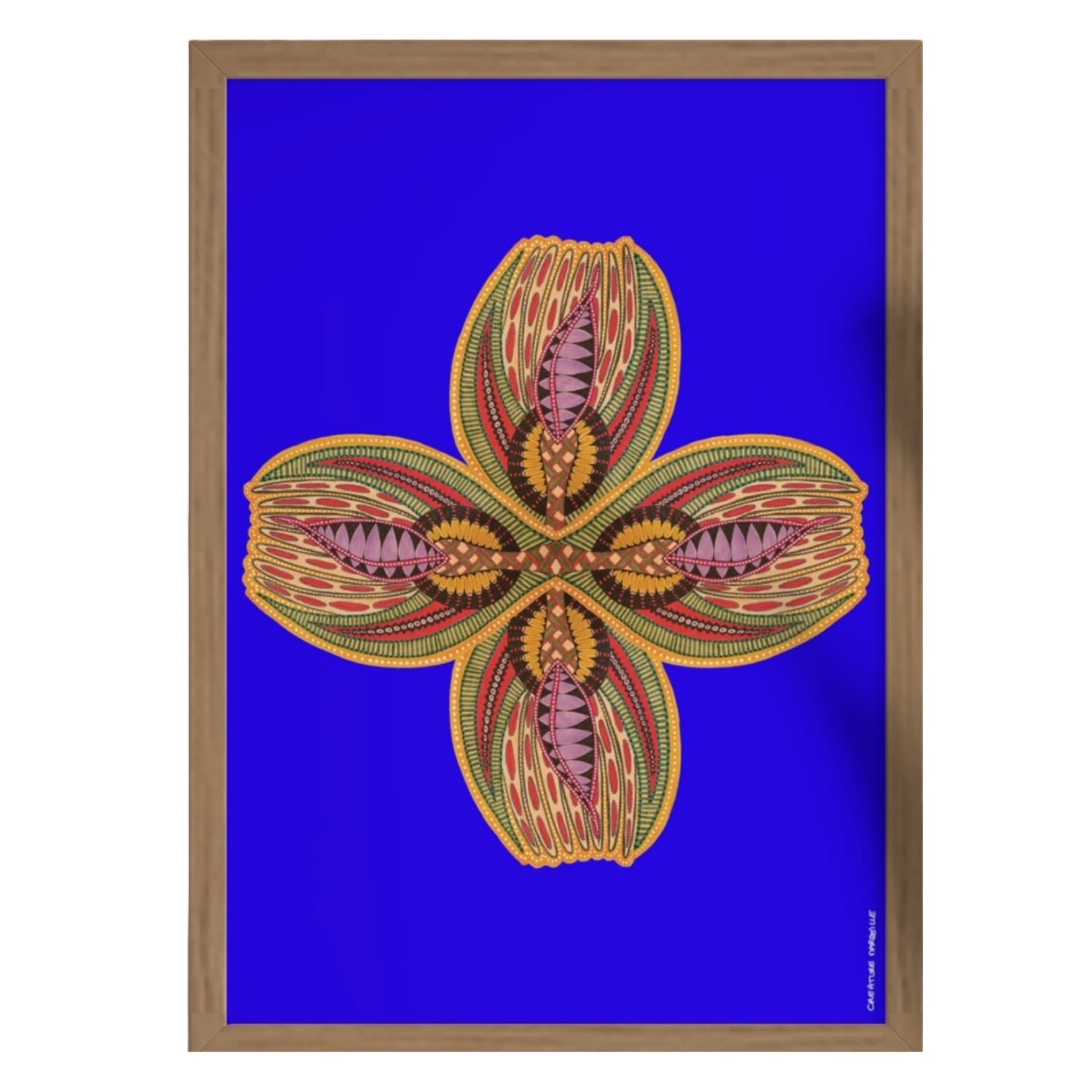 Creature Marseille Blue / Green Rosa - Art Print Fine Art