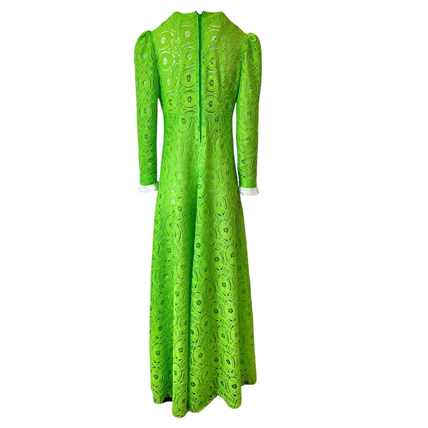 Green Boho Lace Maxi Dress | Couture To Your Door | Wolf & Badger
